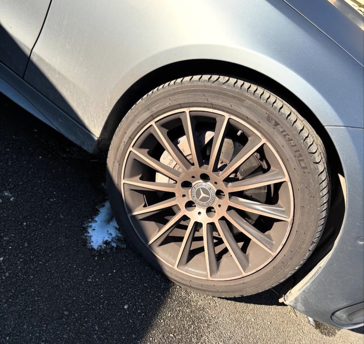 Décontamination jantes Mercedes AMG à Cannes à Nice — Avant